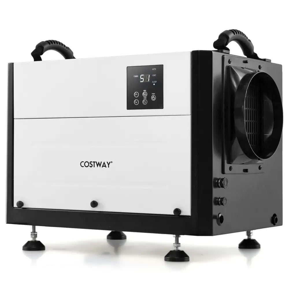 124 Pint Crawl Space Dehumidifier with 3 Modes and 24H Timer-White - White - Dehumidifiers