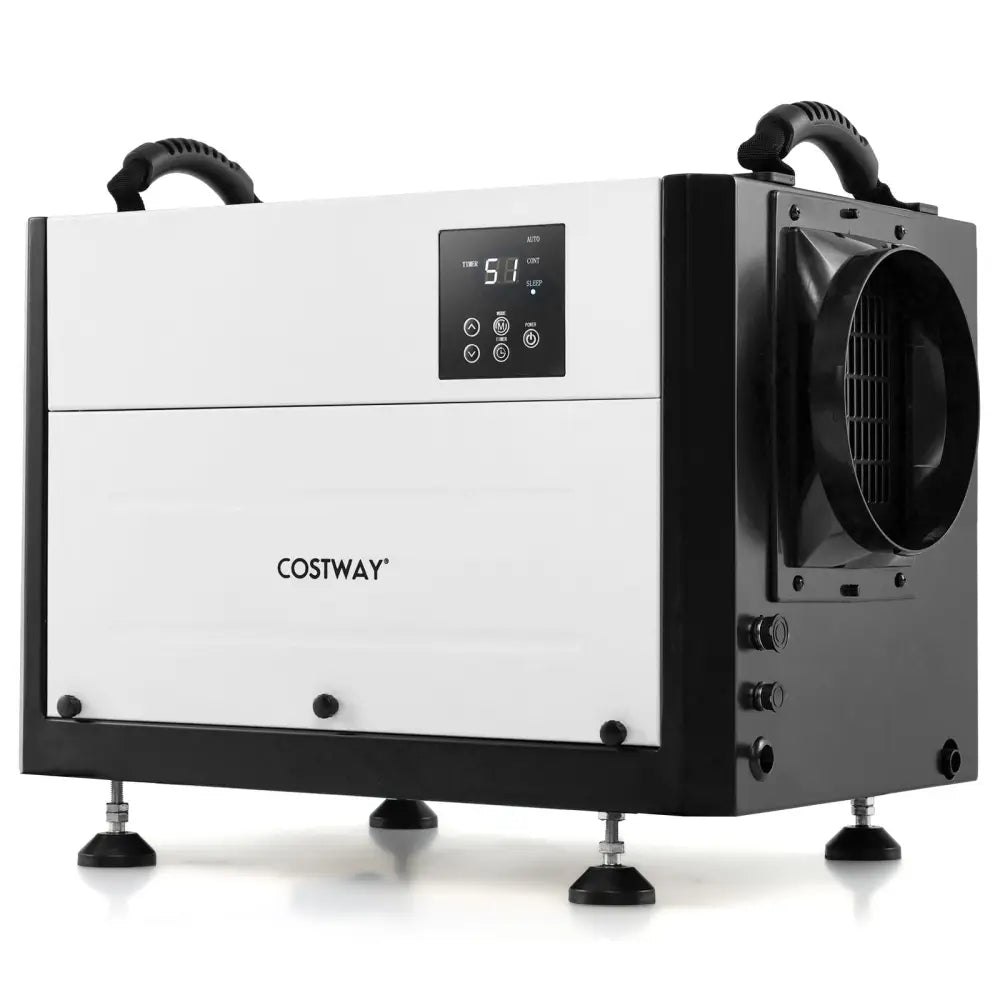 124 Pint Crawl Space Dehumidifier with 3 Modes and 24H Timer-White - White - Dehumidifiers