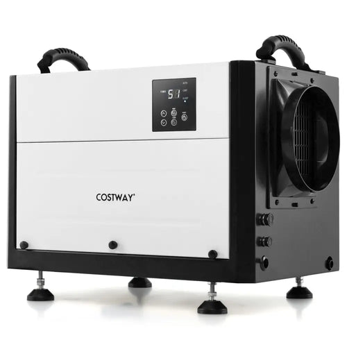 124 Pint Crawl Space Dehumidifier with 3 Modes and 24H Timer-White - White - Dehumidifiers