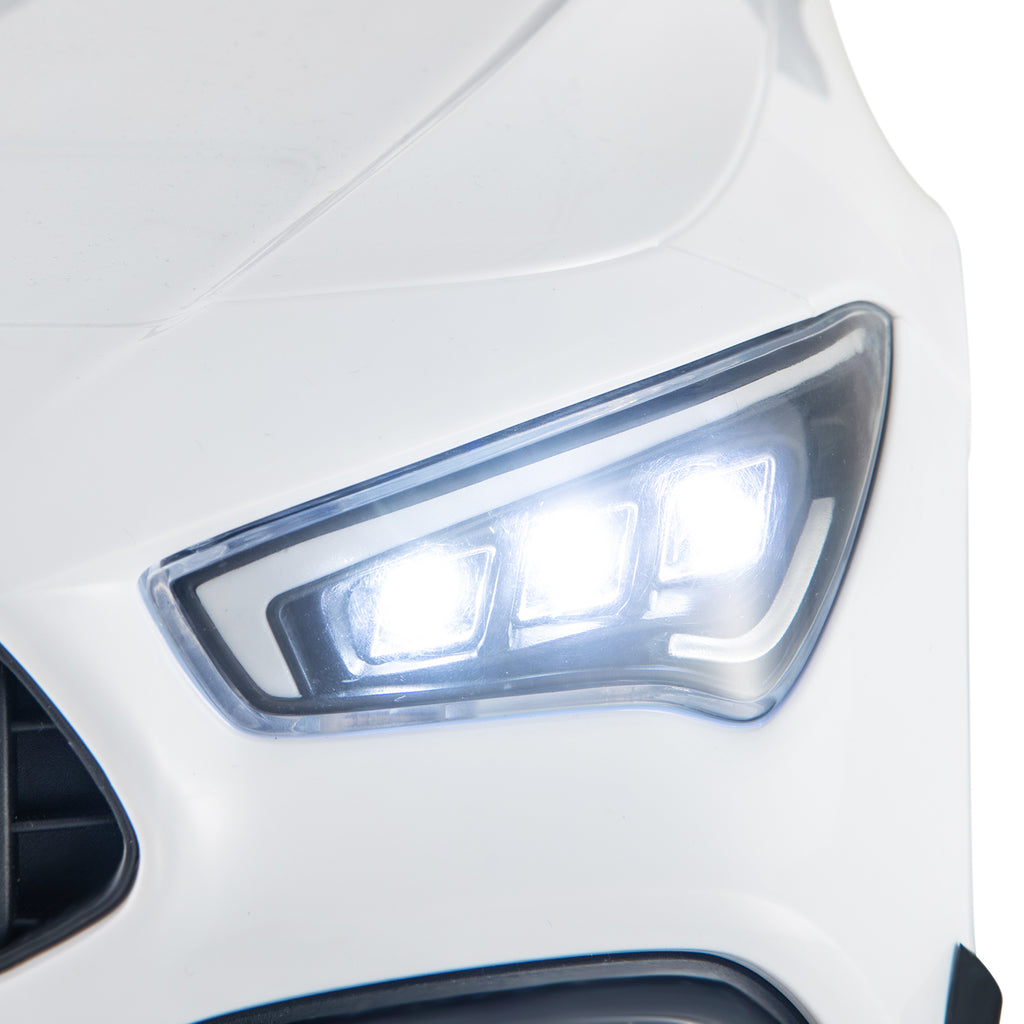 12V Kids Ride on Car Mercedes-Benz AMG CLA 45 with Remote-White