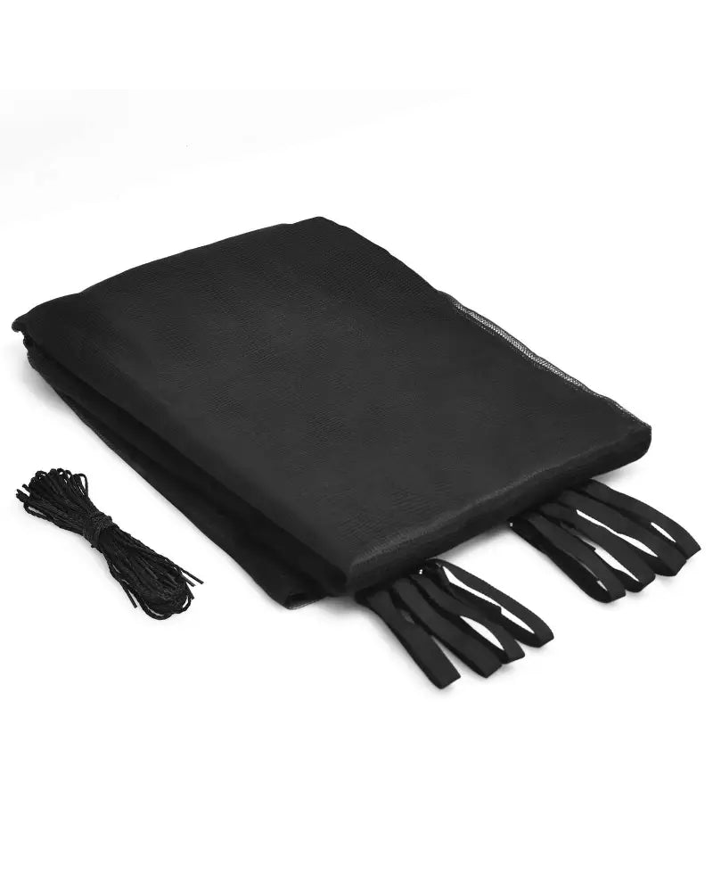 12Ft Replacement Weather-Resistant Trampoline Safety Enclosure Net - Black - Trampoline Accessories