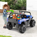 12V Battery Powered Electric Vehicle with Remote Control and 3 Speeds-Blue - Blue - Powered Ride On Toys