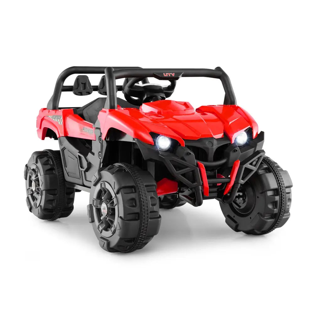 12V Battery Powered Electric Vehicle with Remote Control and 3 Speeds-Red - Red - Powered Ride On Toys