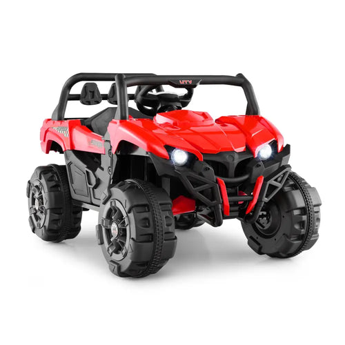 12V Battery Powered Electric Vehicle with Remote Control and 3 Speeds-Red - Red - Powered Ride On Toys