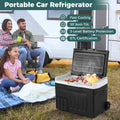 12V Car Refrigerator 32QT with Touch Panel and Removable Divider-M - Black - Coolers