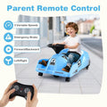 12V Electric Cleaning Go Kart with Detachable Mop and Remote Control-Blue - Blue - Powered Ride On Toys