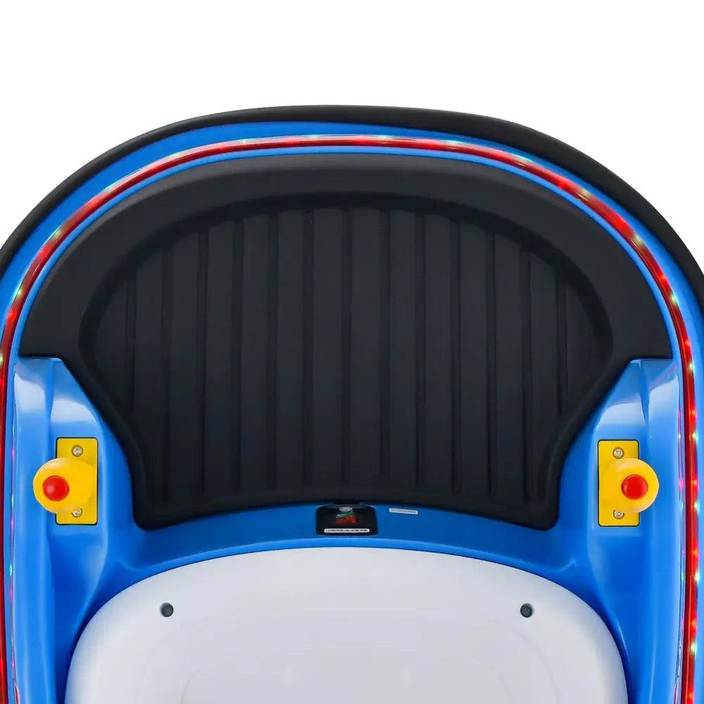12V Electric Kids Ride On Bumper Car with Flashing Lights for Toddlers-Blue - Blue - Powered Ride On Toys