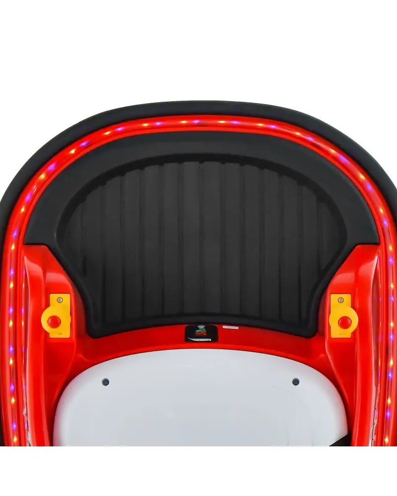 12V Electric Kids Ride On Bumper Car with Flashing Lights for Toddlers-Red - Red - Powered Ride On Toys