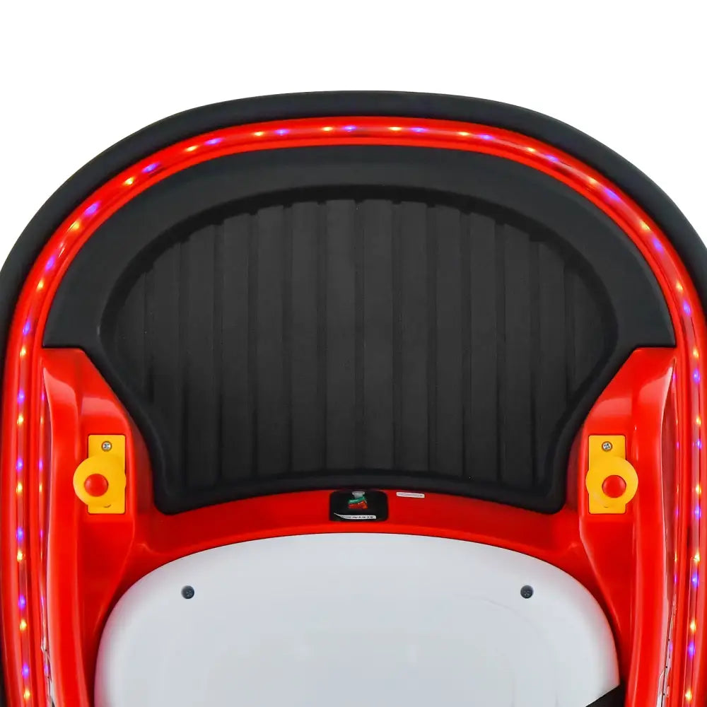 12V Electric Kids Ride On Bumper Car with Flashing Lights for Toddlers-Red - Red - Powered Ride On Toys