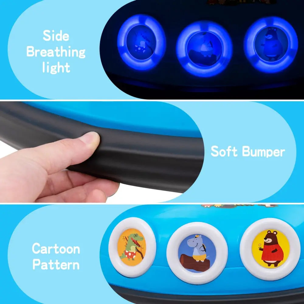 12V Electric Ride On Car with Remote Control and Flashing LED Lights-Navy - Navy - Powered Ride On Toys