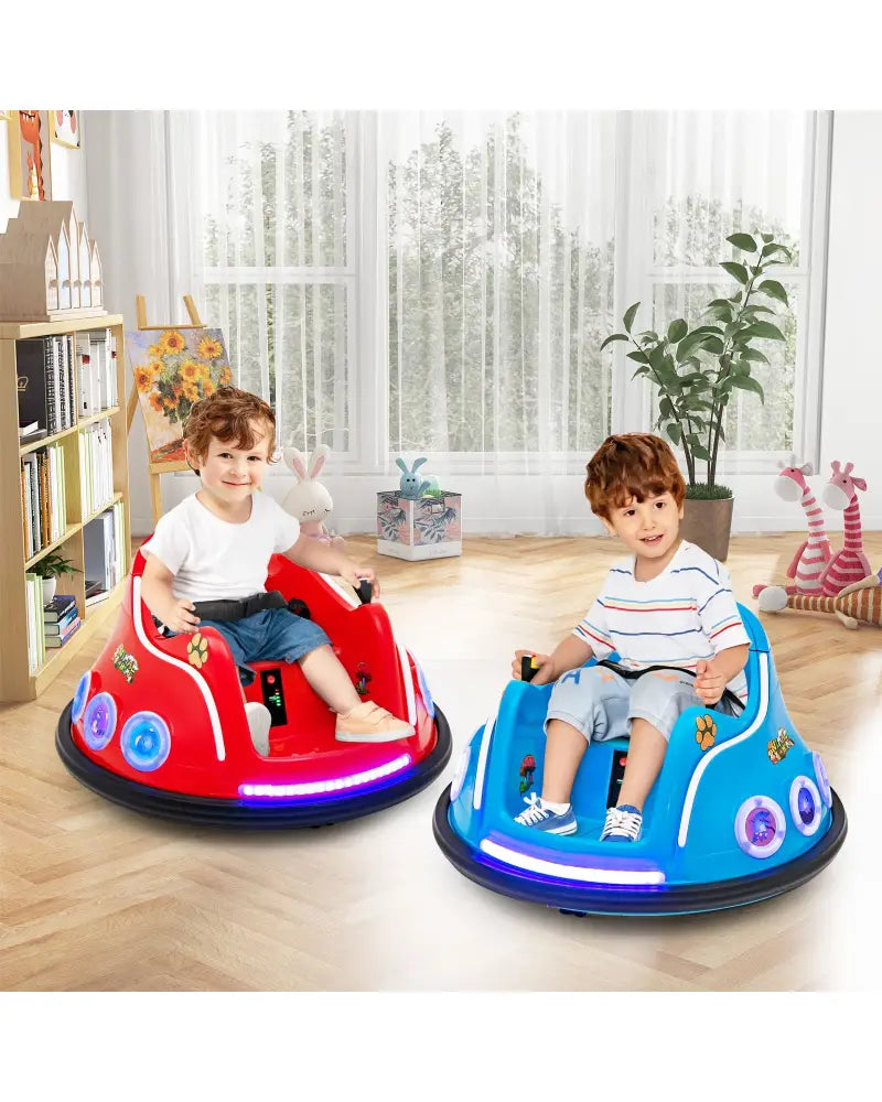12V Electric Ride On Car with Remote Control and Flashing LED Lights-Red - Red - Powered Ride On Toys