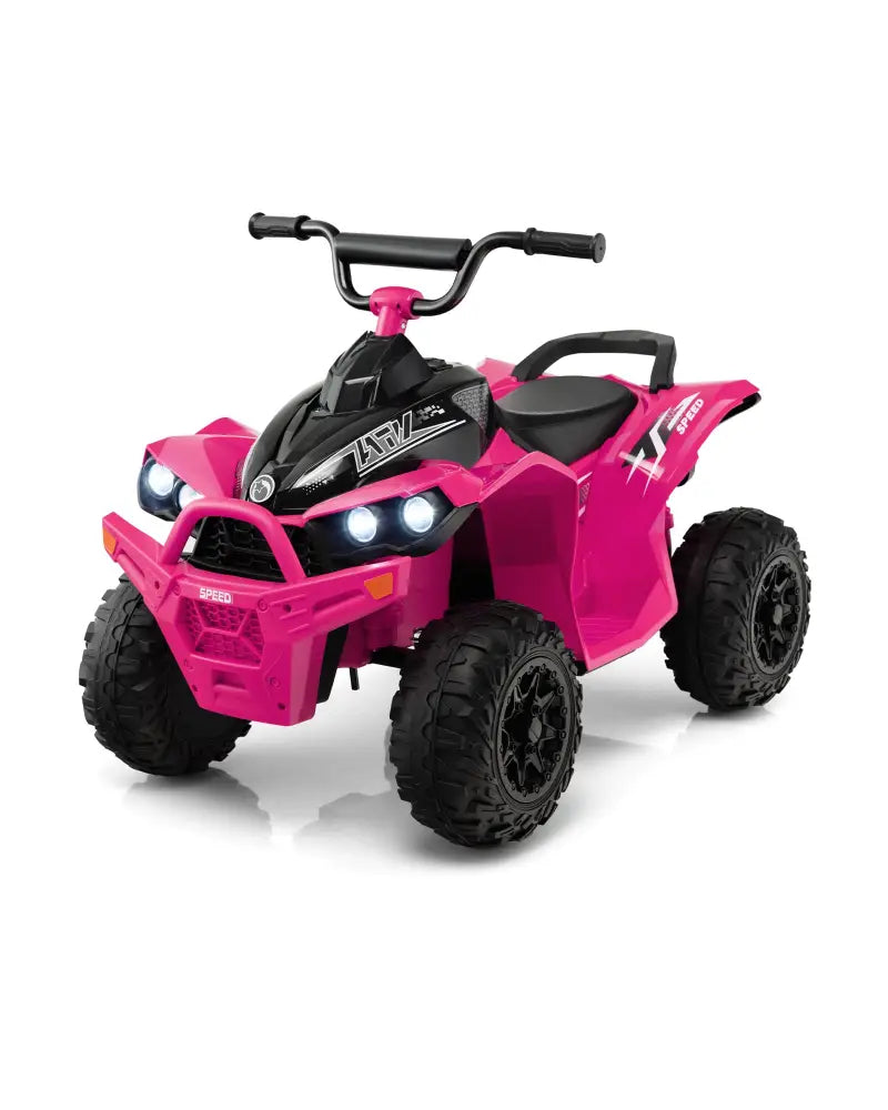 12V Kids Ride On ATV with High/Low Speed and Comfortable Seat - Pink - Powered Ride On Toys