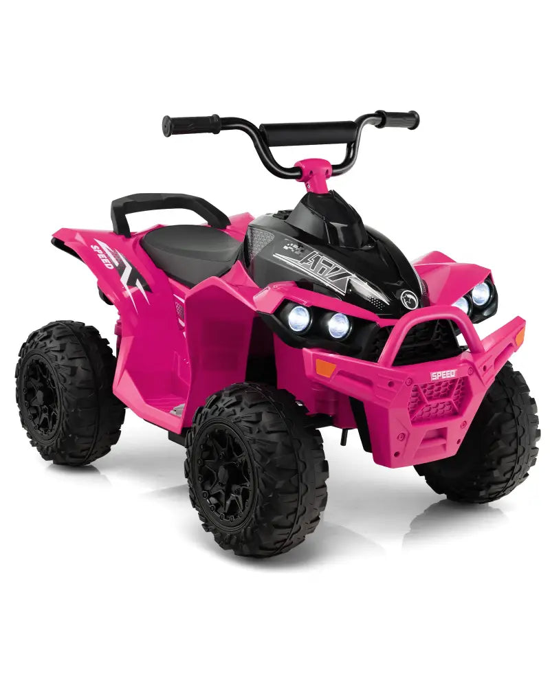 12V Kids Ride On ATV with High/Low Speed and Comfortable Seat - Pink - Powered Ride On Toys