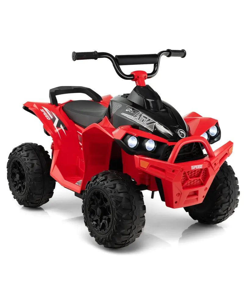 12V Kids Ride On ATV with High/Low Speed and Comfortable Seat-Red - Red - Powered Ride On Toys