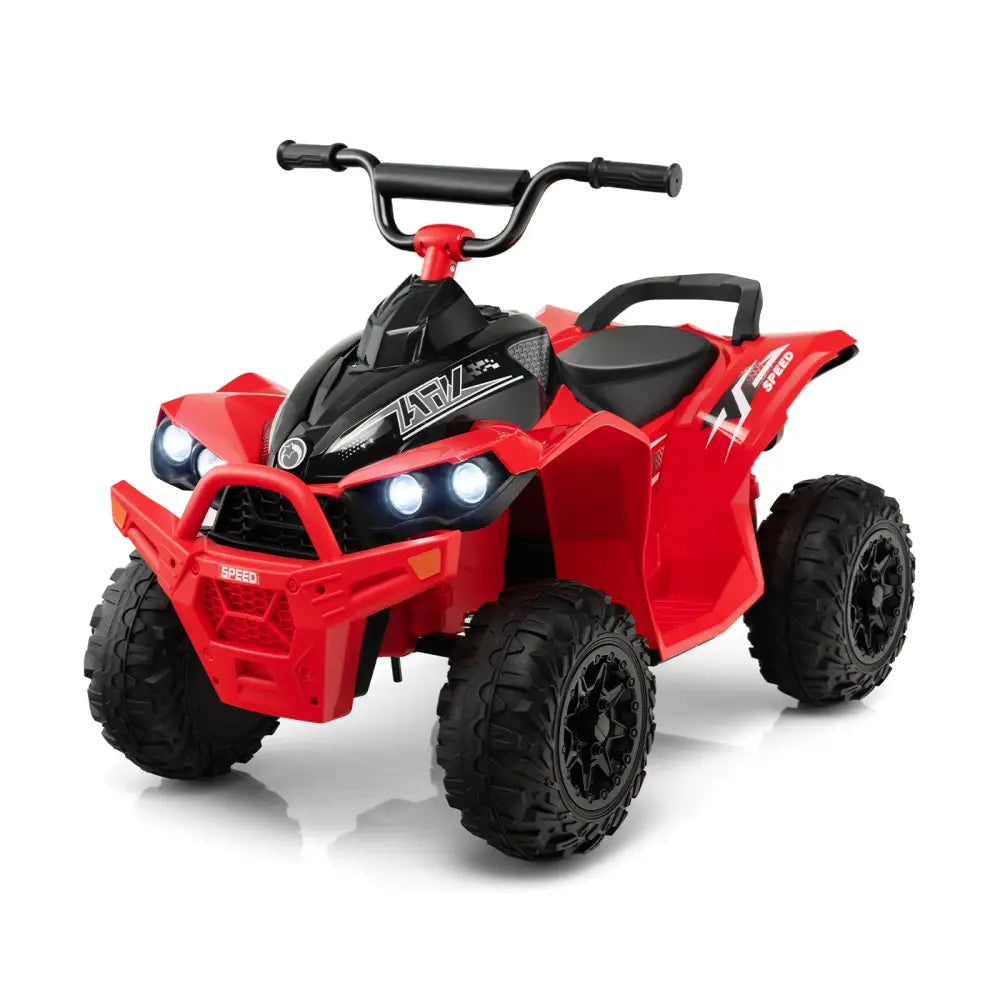 12V Kids Ride On ATV with High/Low Speed and Comfortable Seat-Red - Red - Powered Ride On Toys
