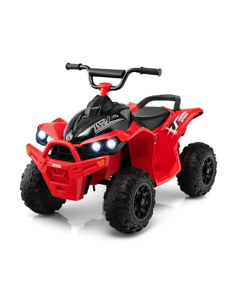 12V Kids Ride On ATV with High/Low Speed and Comfortable Seat-Red - Red - Powered Ride On Toys
