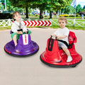 12V Kids Ride On Bumper Car with Remote Control Lights and Music-Red - Red - Powered Ride On Toys