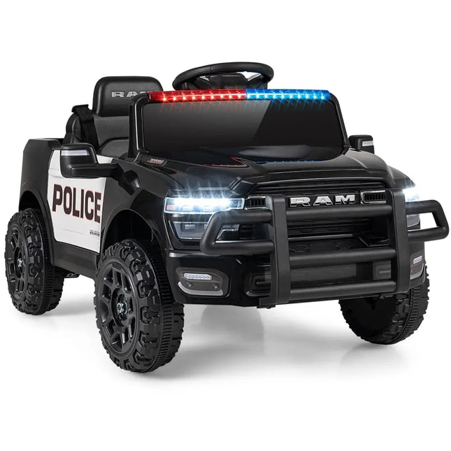 12V Kids Ride On Car Licensed RAM 3500 Electric Vehicle with Remote Control - Black - Oasis Home Essentials