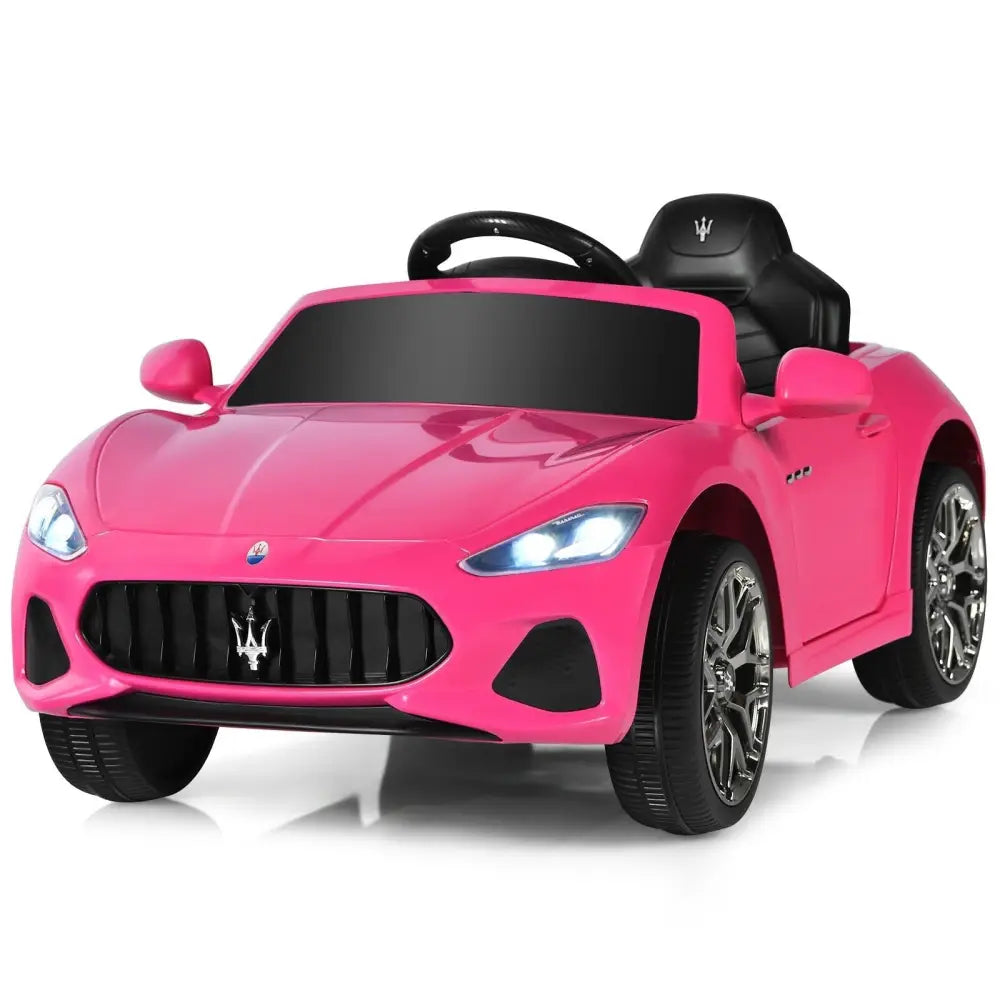 12V Kids Ride - On Car with Remote Control and Lights - Pink - Oasis Home Essentials