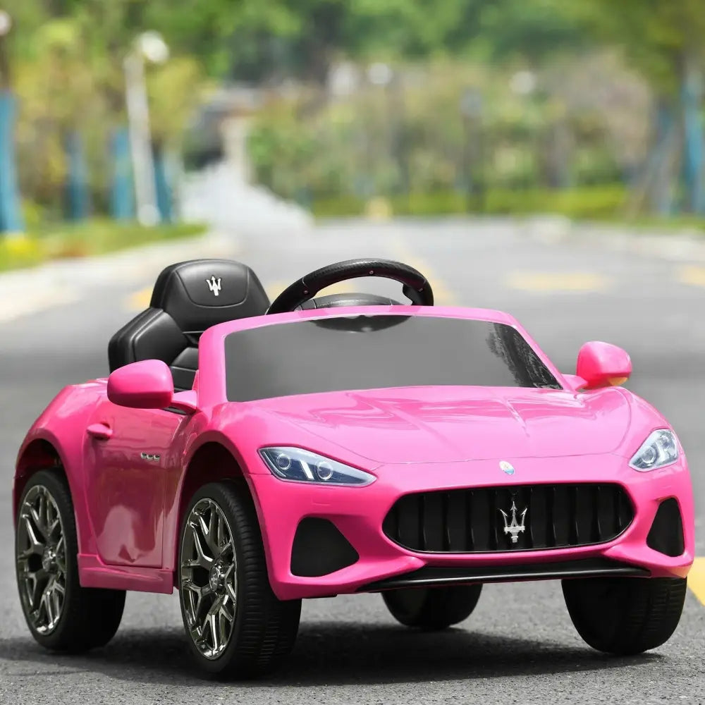 12V Kids Ride - On Car with Remote Control and Lights - Pink - Oasis Home Essentials