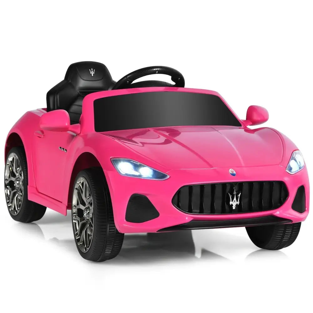 12V Kids Ride - On Car with Remote Control and Lights - Pink - Oasis Home Essentials