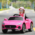 12V Kids Ride - On Car with Remote Control and Lights - Pink - Oasis Home Essentials