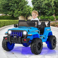 12V Kids Ride - on Jeep Car with 2.4 G Remote Control - Blue - Oasis Home Essentials