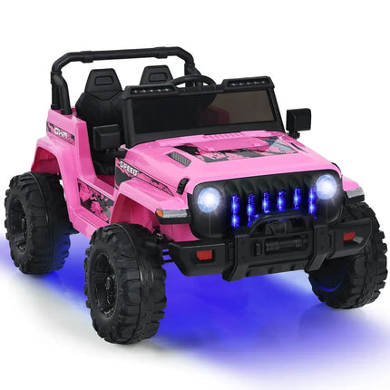 12V Kids Ride - on Jeep Car with 2.4 G Remote Control - Pink - Oasis Home Essentials