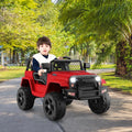 12V Kids Ride On Truck with Remote Control and Headlights-Red - Red - Powered Ride On Toys