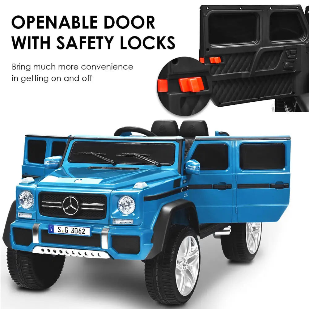 12V Licensed Mercedes-Benz Kids Ride On Car-Navy - Navy - Powered Ride On Toys