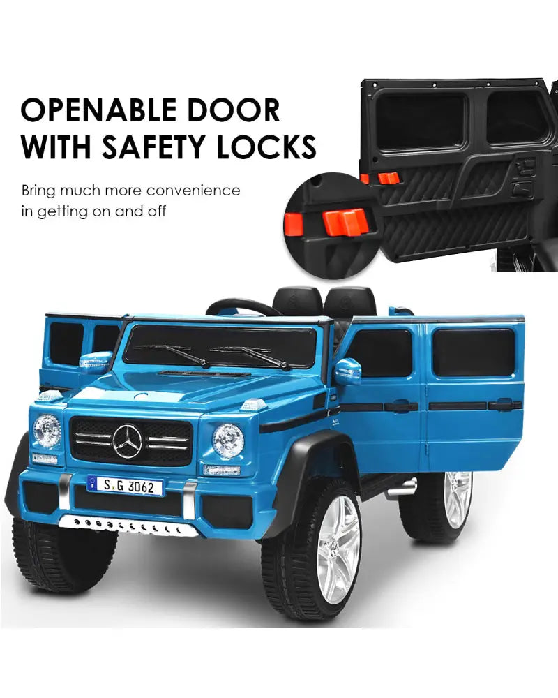 12V Licensed Mercedes-Benz Kids Ride On Car-Navy - Navy - Powered Ride On Toys