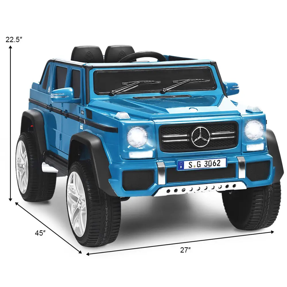 12V Licensed Mercedes-Benz Kids Ride On Car-Navy - Navy - Powered Ride On Toys