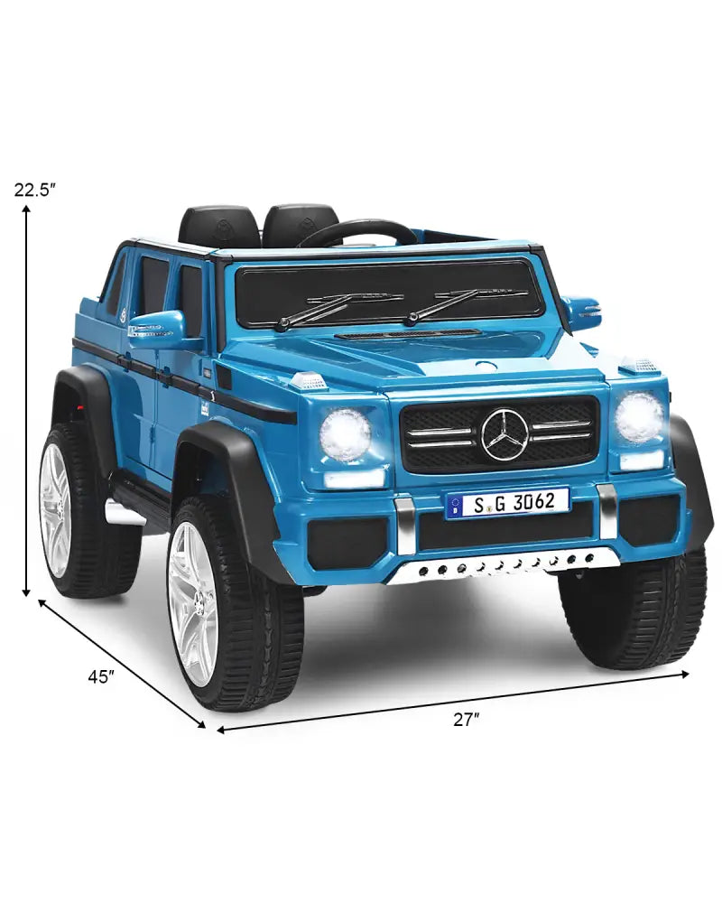 12V Licensed Mercedes-Benz Kids Ride On Car-Navy - Navy - Powered Ride On Toys