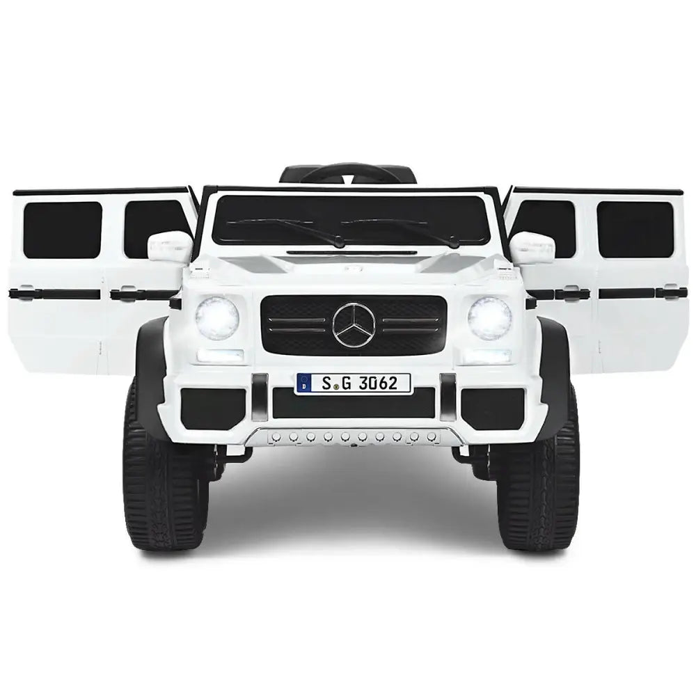 12V Licensed Mercedes-Benz Kids Ride On Car-White - White - Powered Ride On Toys