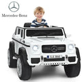 12V Licensed Mercedes-Benz Kids Ride On Car-White - White - Powered Ride On Toys