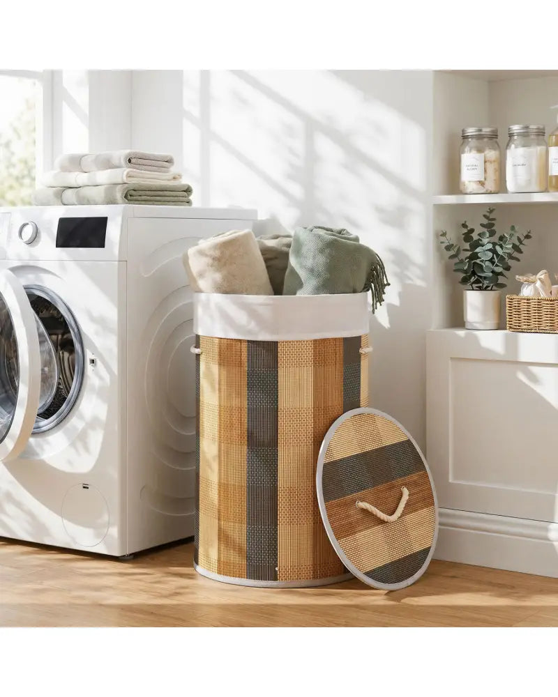 13.2 Gal Laundry Hamper with Removable and Machine-Washable Liner-Multicolor - Multicolor - Laundry Baskets