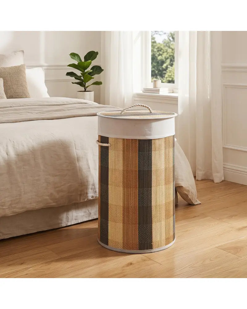 13.2 Gal Laundry Hamper with Removable and Machine-Washable Liner-Multicolor - Multicolor - Laundry Baskets