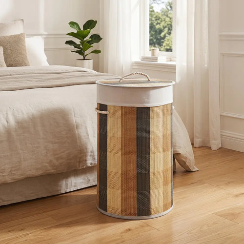 13.2 Gal Laundry Hamper with Removable and Machine-Washable Liner-Multicolor - Multicolor - Laundry Baskets