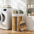 13.2 Gal Laundry Hamper with Removable and Machine-Washable Liner-Multicolor - Multicolor - Laundry Baskets