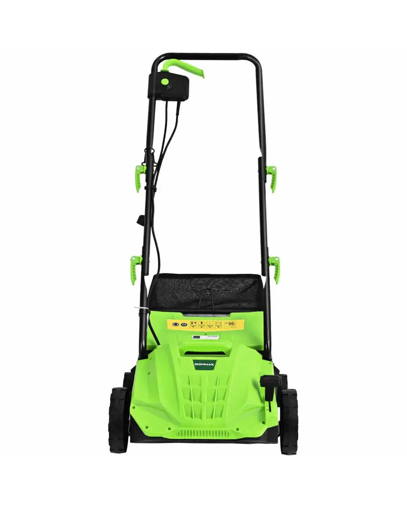 13 Inch 12 Amp Electric Scarifier with Collection Bag and Removable Blades-Green - Green - Lawn Care Tools