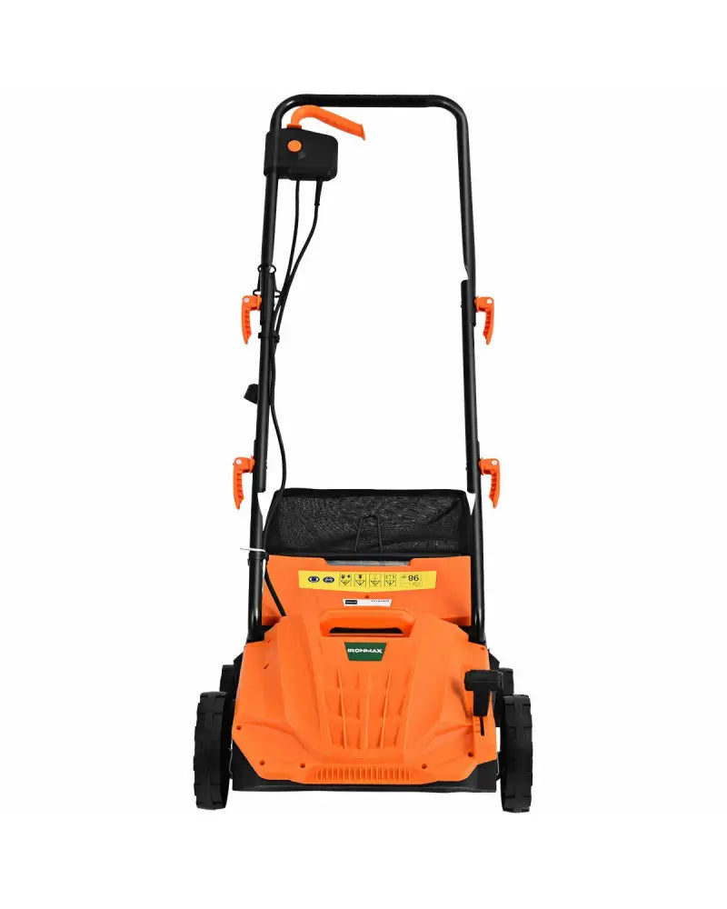 13 Inch 12 Amp Electric Scarifier with Collection Bag and Removable Blades-Orange - Orange - Lawn Care Tools