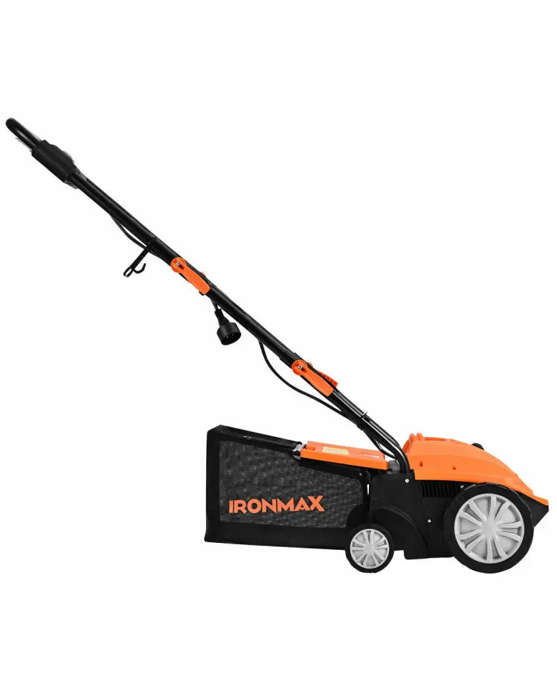 13 Inch 12 Amp Electric Scarifier with Collection Bag and Removable Blades-Orange - Orange - Lawn Care Tools