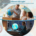 13 Inch Illuminated World Globe 720° Rotating Map with LED Light - Oasis Home Essentials