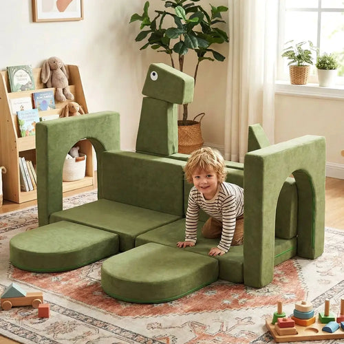 13 Pieces Modular Kids Play Couch for Inspiring Creativity - Kids Chairs & Seating