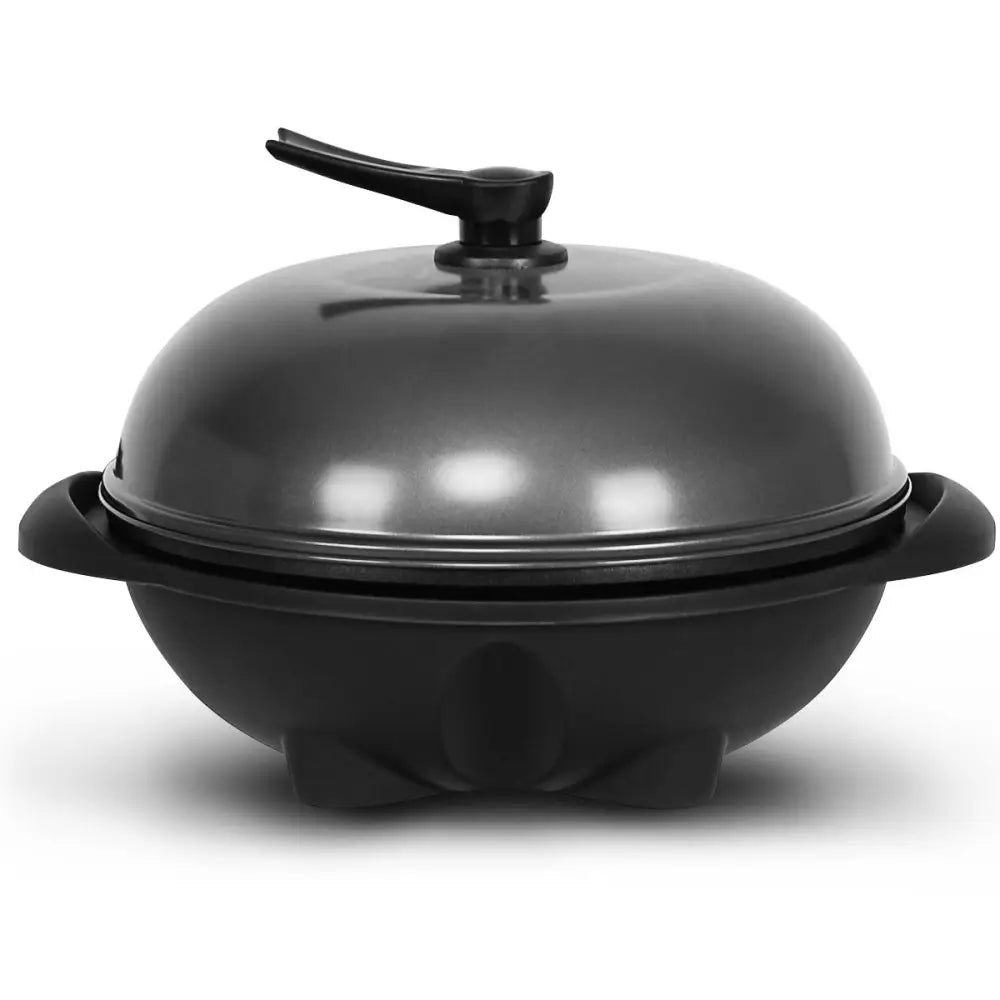 1350 W Outdoor Electric BBQ Grill with Removable Stand Easy to Install-Black - Black - Outdoor Grills