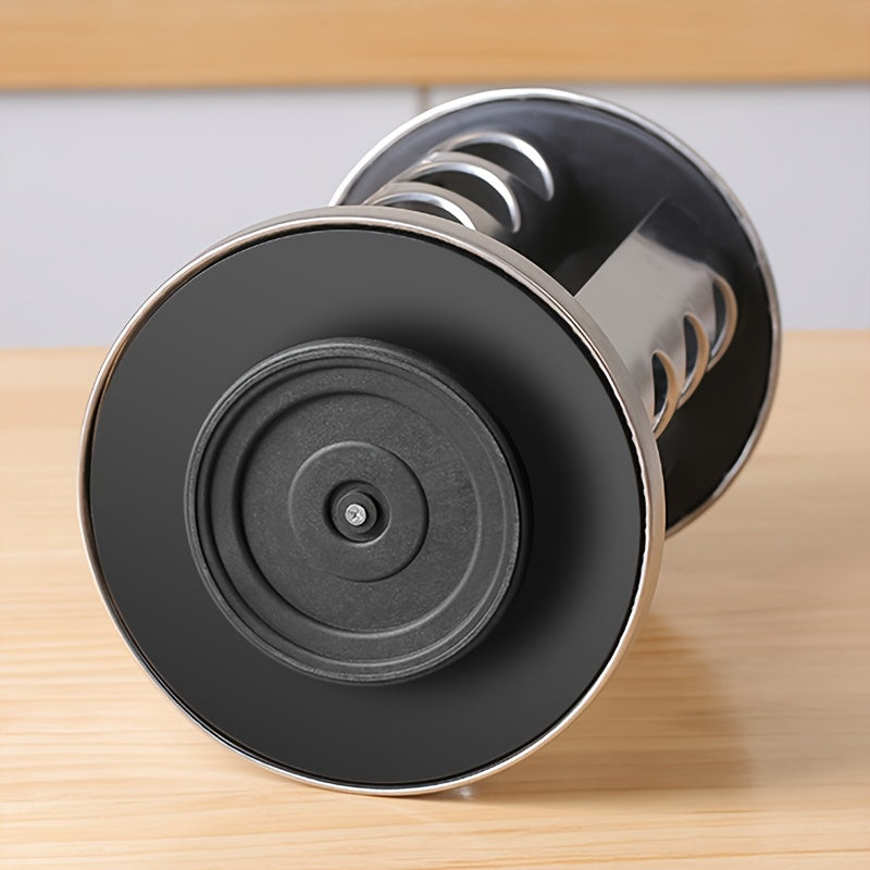 Stainless Steel 16-Can Rotating Seasoning Rack – Space-Saving Tower