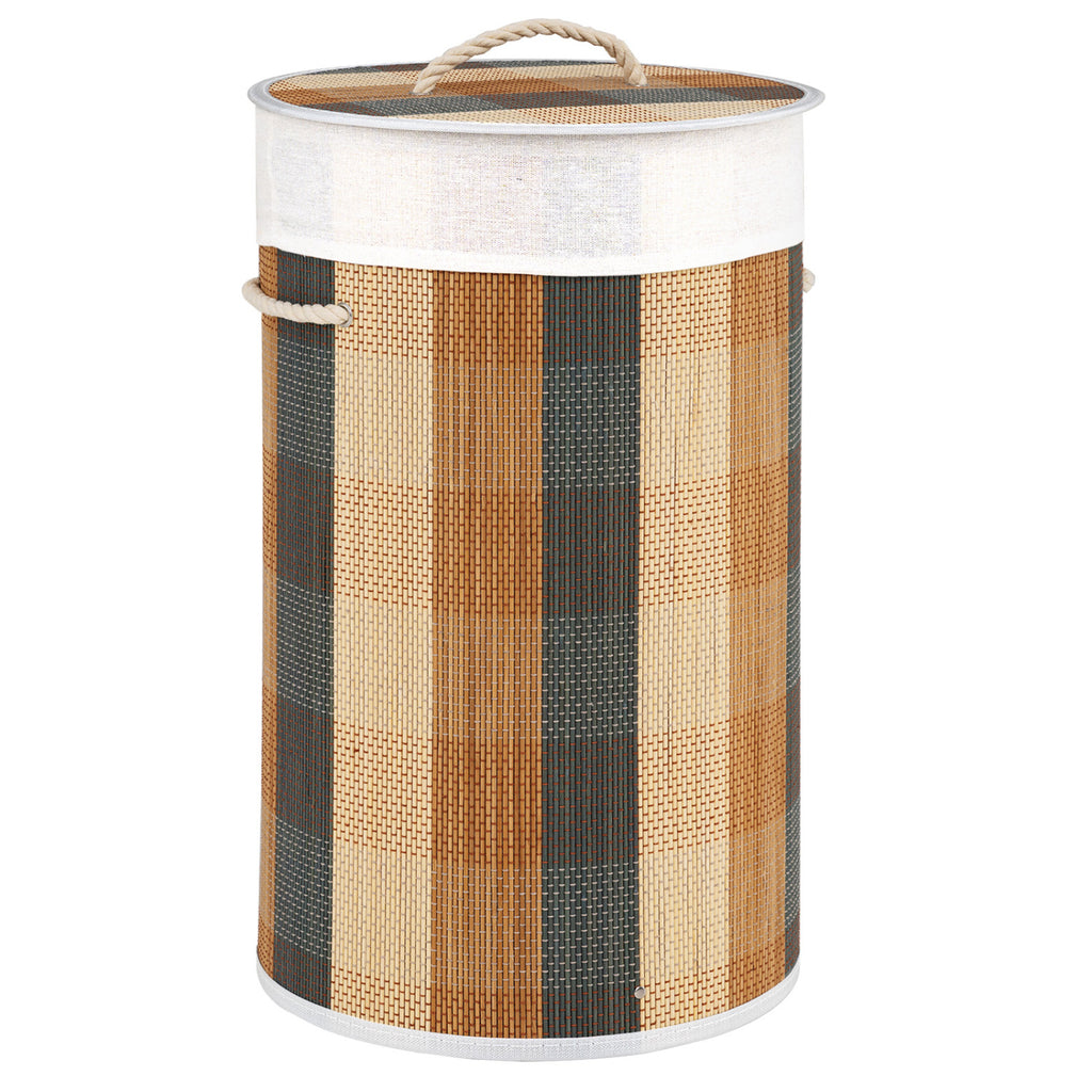 13.2 Gal Laundry Hamper with Removable and Machine-Washable Liner-Multicolor