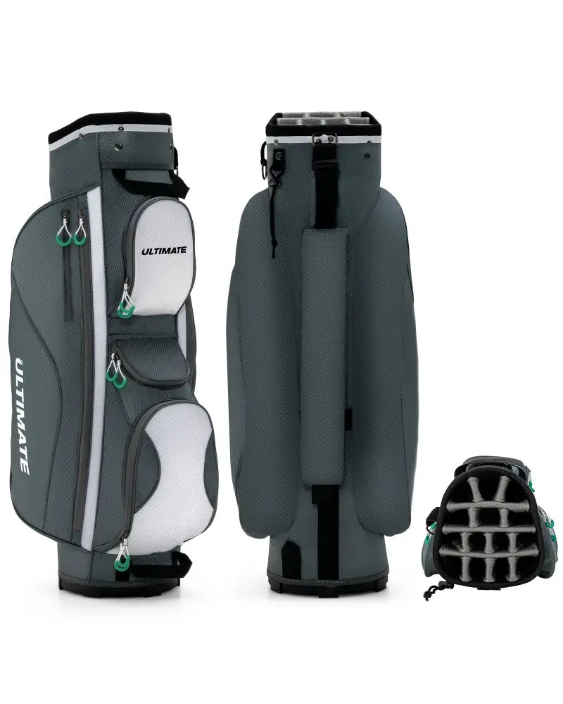 14 Dividers Golf Cart Bag with 7 Zippered Pocket - Golf