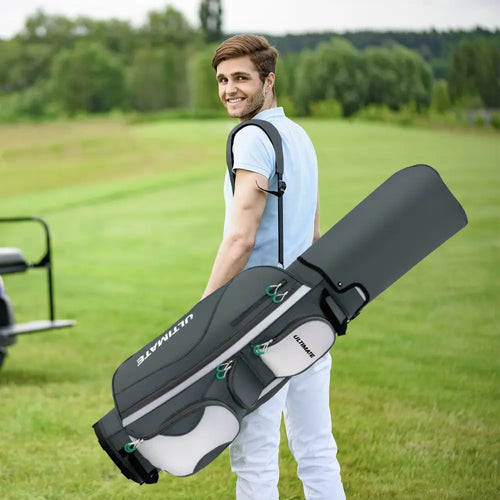 14 Dividers Golf Cart Bag with 7 Zippered Pocket - Golf