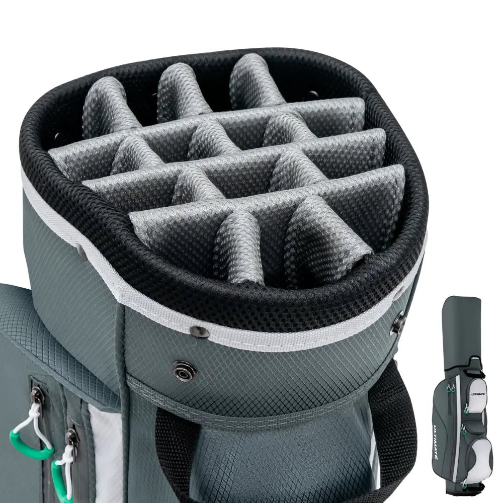 14 Dividers Golf Cart Bag with 7 Zippered Pocket - Golf